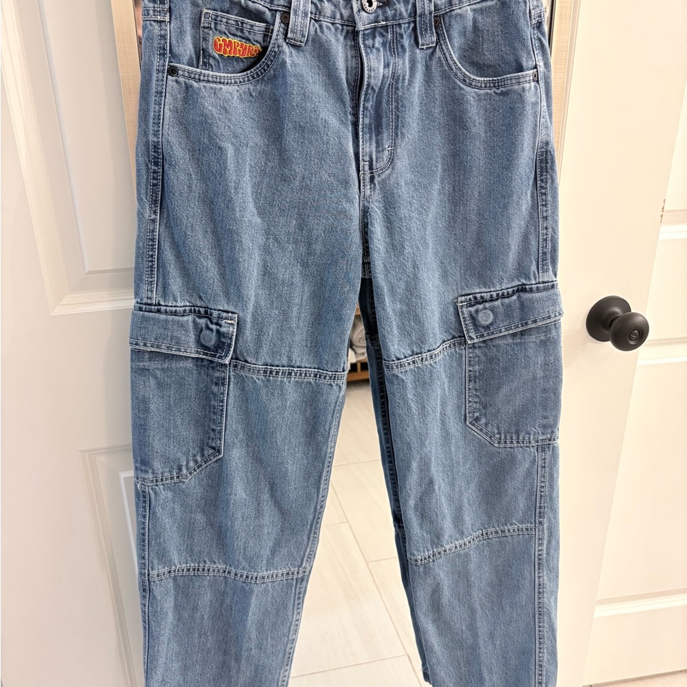 Empyre Denim Blue Wide Leg Jeans